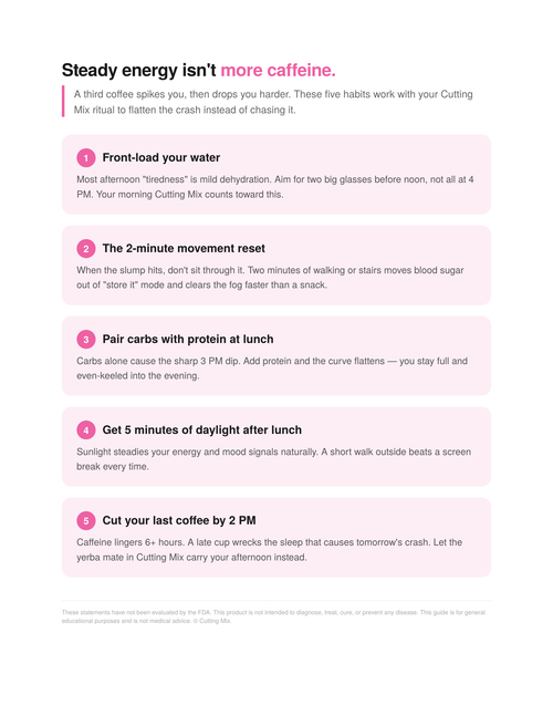 Beat the 3PM Crash Without More Coffee Guide