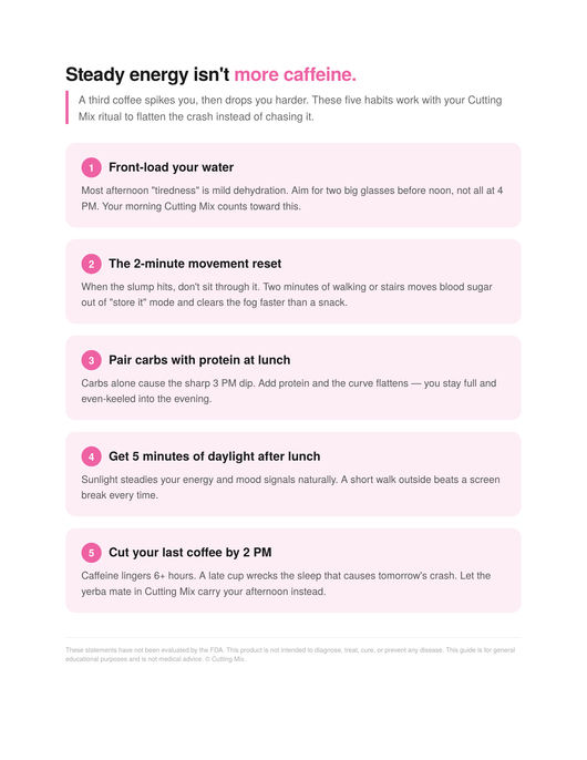 Beat the 3PM Crash Without More Coffee Guide