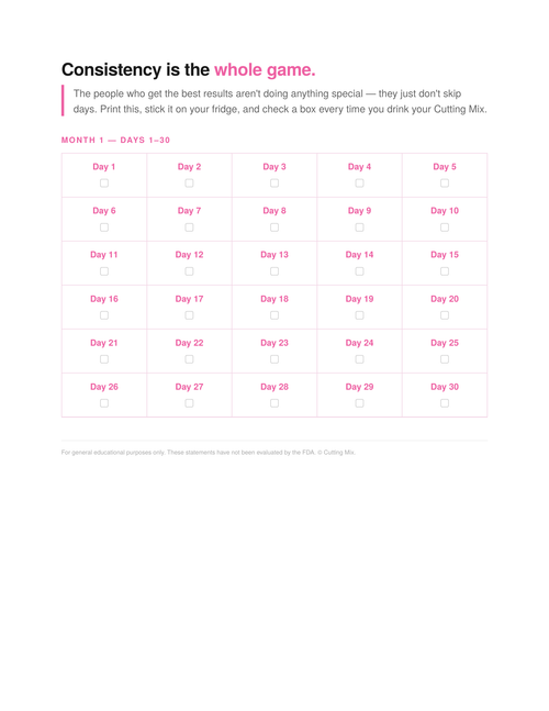 Your 90-Day Craving Tracker