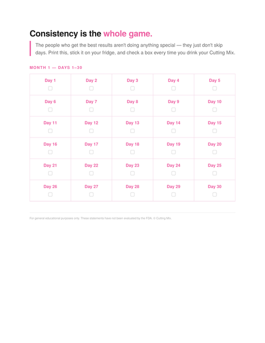 Your 90-Day Craving Tracker