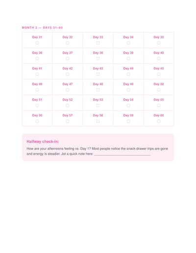 Your 90-Day Craving Tracker
