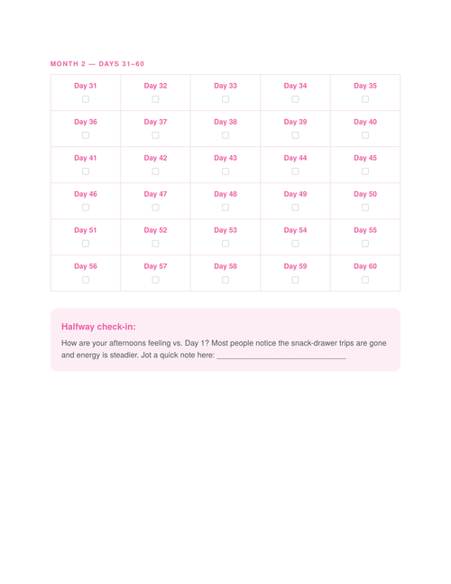 Your 90-Day Craving Tracker
