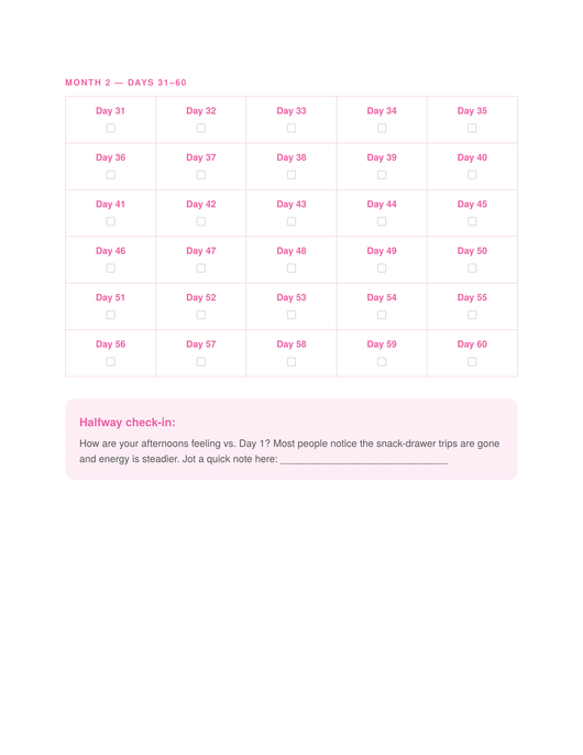 Your 90-Day Craving Tracker