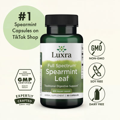 Spearmint Leaf Dietary Supplement Capsules