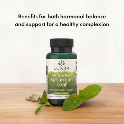 Spearmint Leaf Dietary Supplement Capsules