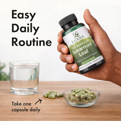 Spearmint Leaf Dietary Supplement Capsules